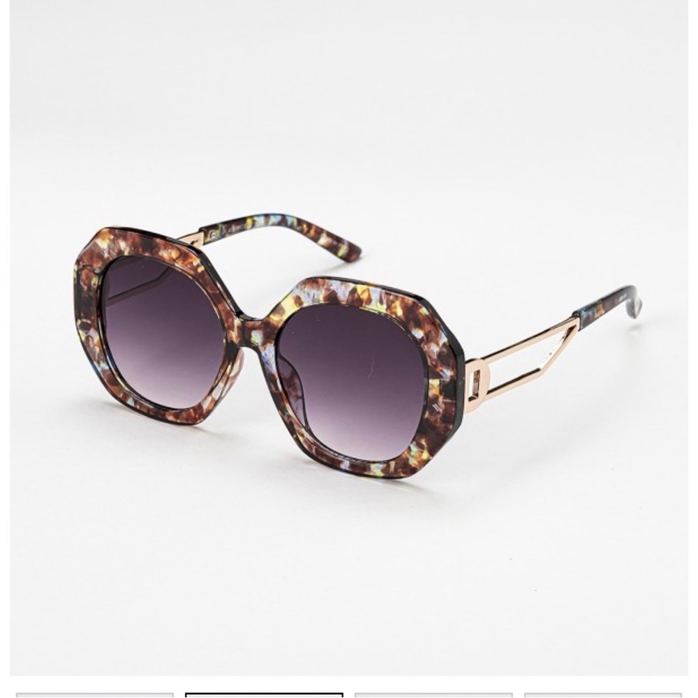 Marbled Colorful Oversized Sunglasses